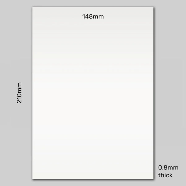 Rewritable A5 White Gloss Magnetic Label | 210mm x 148mm x 0.8mm