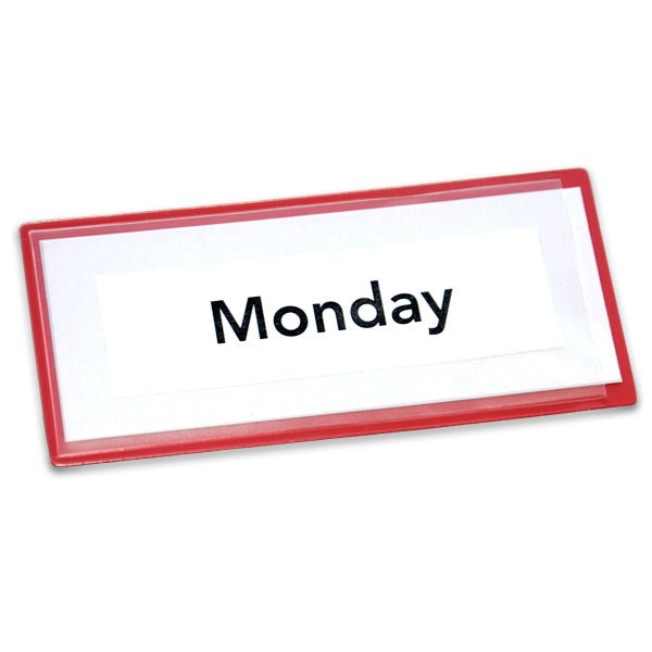 Magnetic Card Holder - 110mm x 50mm x 0.7mm | Red - AMF Magnets New Zealand