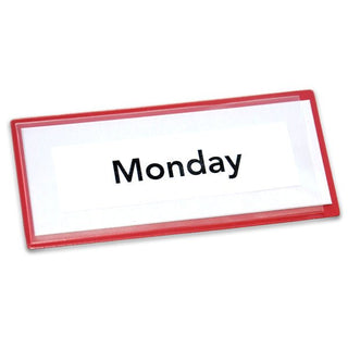 Magnetic Card Holder - 110mm x 50mm x 0.7mm | Red - AMF Magnets New Zealand