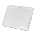 Magnetic Name Badge with Pacemaker Warning | Clear Horizontal Plastic ID Card Holder 4"x 3" | 1 PACK - AMF Magnets New Zealand