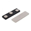Neodymium Name Tag and Badge Magnet with Pacemaker Warning I 45mm x 13mm. - AMF Magnets New Zealand