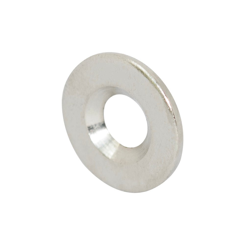 Non-Magnetic Steel Countersunk Washer | 15mm (OD) x 1.5mm (H) | Countersunk (ID)5.4mm/(ID)8.4mm - AMF Magnets New Zealand