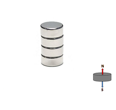 Neodymium Disc Magnet 8mm x 5mm N42SH | High Temperature ≤150ºC