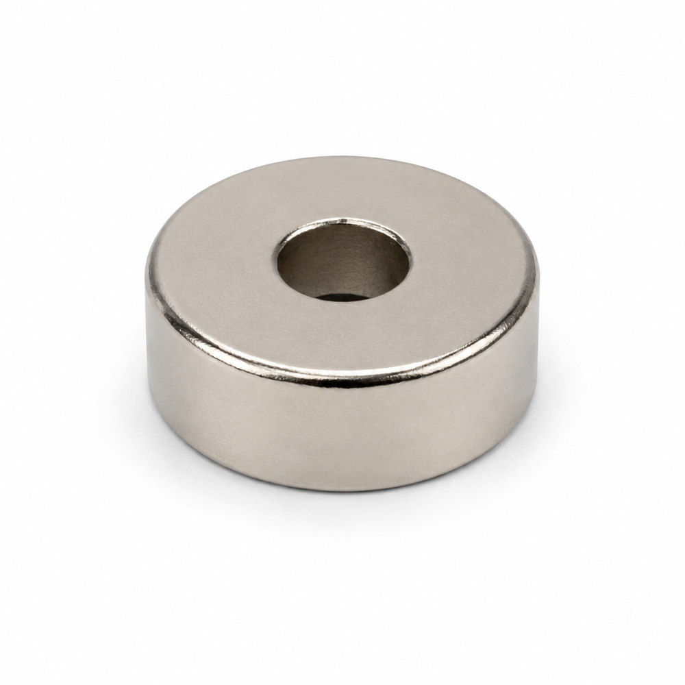 Neodymium Countersunk Ring Magnet – (OD) 18mm x (ID) 10.4/5.5mm x (H) 7mm | N30SH | High Temperature >150°C