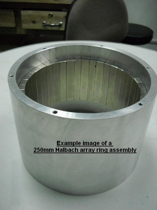 Halbach Array Magnets 110mm x 40mm k=4 (Assembled) | Made To Order