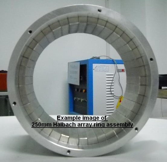 Halbach Array Magnets 250mm x 60mm k=4 (Assembled) | Made To Order