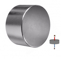 Neodymium Disc Magnet 60mm x 30mm N48