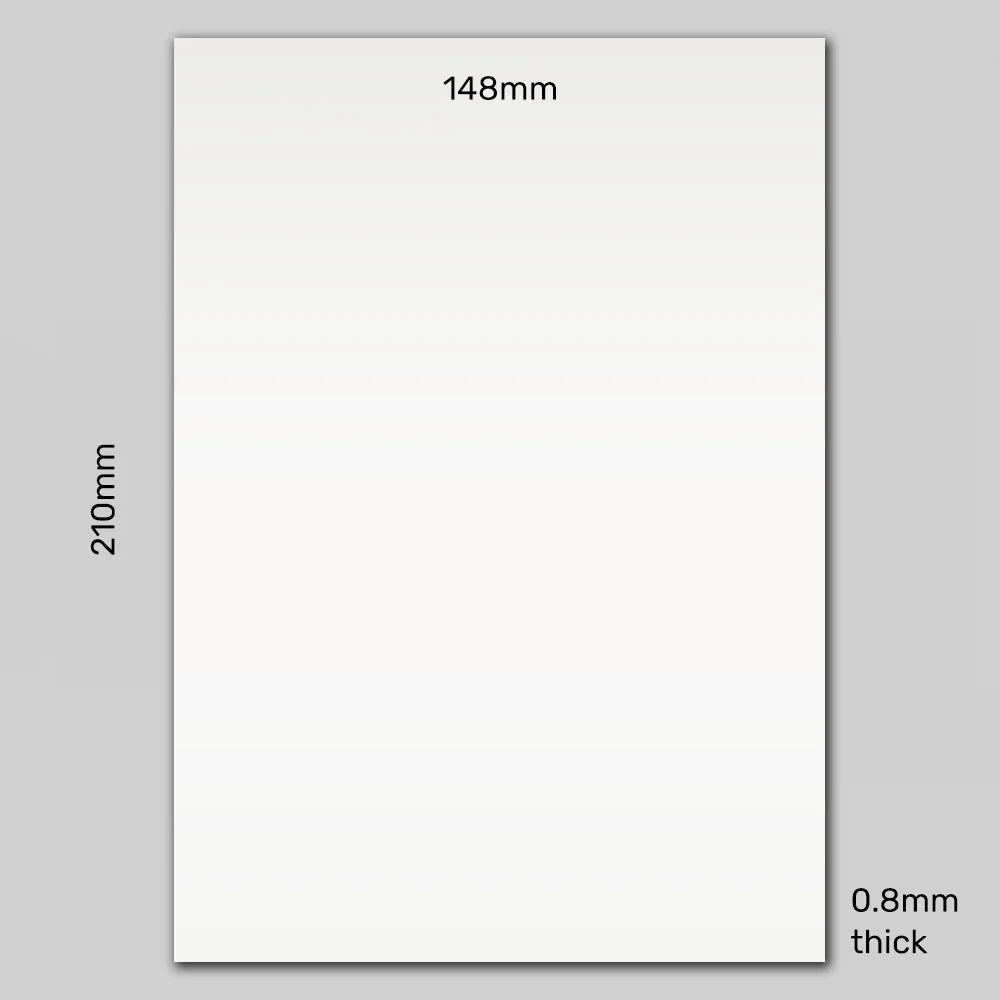 Rewritable A5 White Gloss Magnetic Label | 210mm x 148mm x 0.8mm