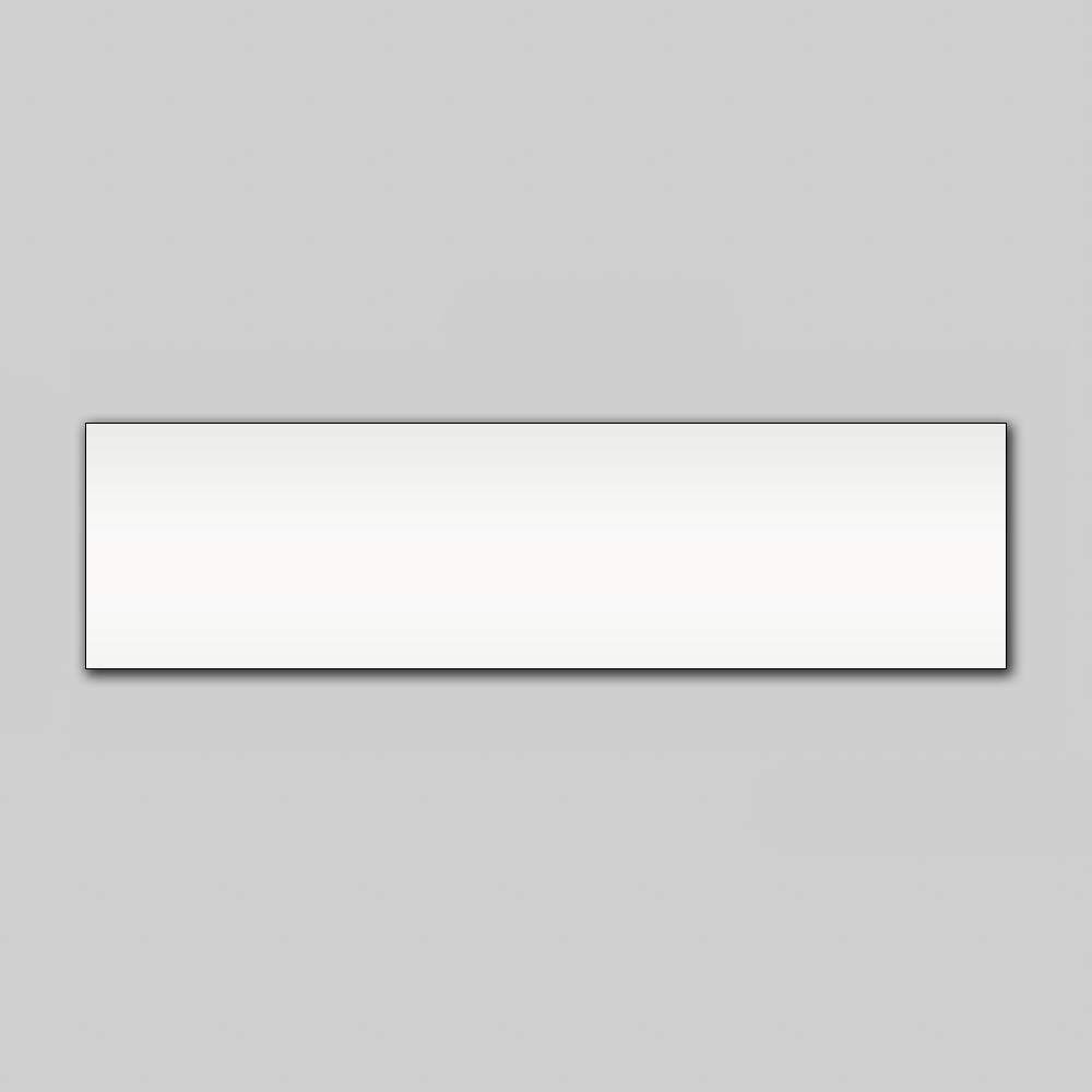 Matte White Magnetic Label – 150mm x 40mm x 0.8mm | Non-Rewritable