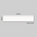 White Magnetic Label - 100mm x 20mm x 0.8mm | Non-Rewritable