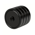 Neodymium Countersunk Pot Magnet | D25mm x 8mm | Rust-Proof Black Epoxy Coating