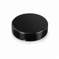 Neodymium Threaded Pot Magnet – D36mm x 8mm | Black Epoxy Coating
