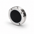 Neodymium Threaded Pot Magnet – D36mm x 8mm | NiCuNi Coated Housing with Black Epoxy Coated Internal Magnet