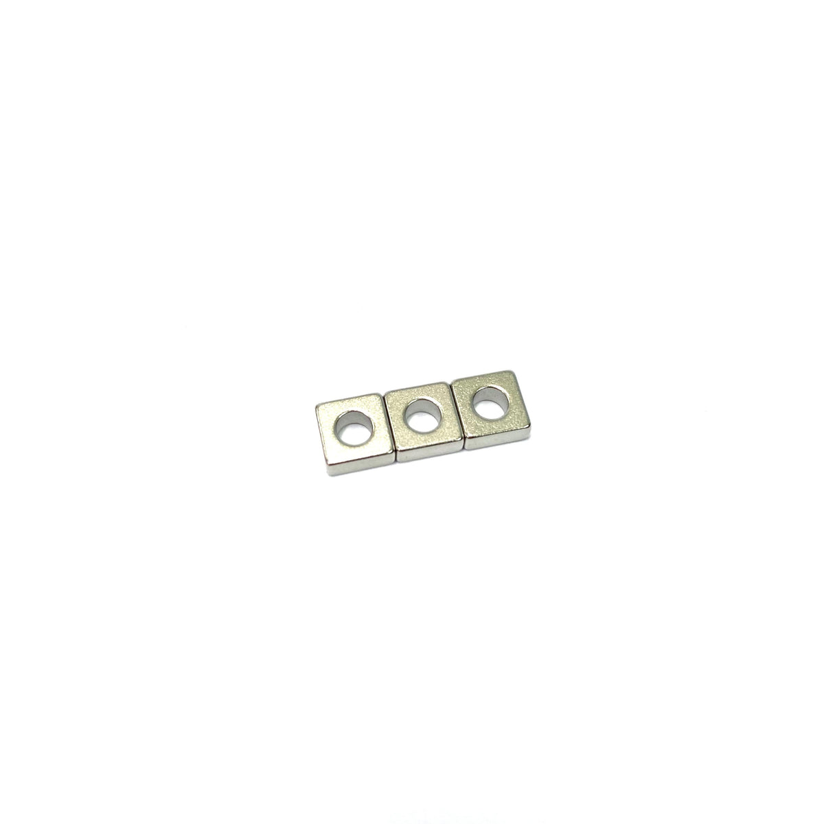 Neodymium Block Magnet - 7mm x 3mm x 7mm with a Hole 3.5mm | N35 | Side Magnetised