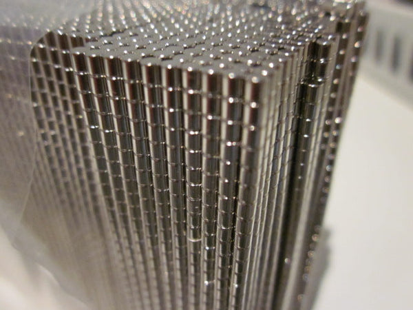 Neodymium Cylinder Magnet 2mm x 2mm N48