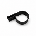 10 Pack of Nylon P-Clips | Closed Diameter D22mm | M5 Mounting Hole | Black