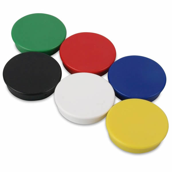 Magnetic Button | 9 pack | Multi-Coloured | Paper & Memo Holder
