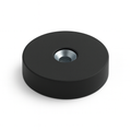 Rubber Coated Neodymium Pot Magnet – (D) 34mm x (H) 8mm | Countersunk 4.5mm Hole