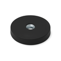 Rubber Coated Neodymium Pot Magnet – (D) 43mm x (H) 7mm | Countersunk 4.5mm Hole