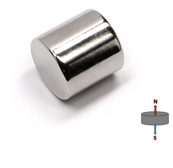 Neodymium Cylinder Magnet 12.7mm x 12.7mm N48