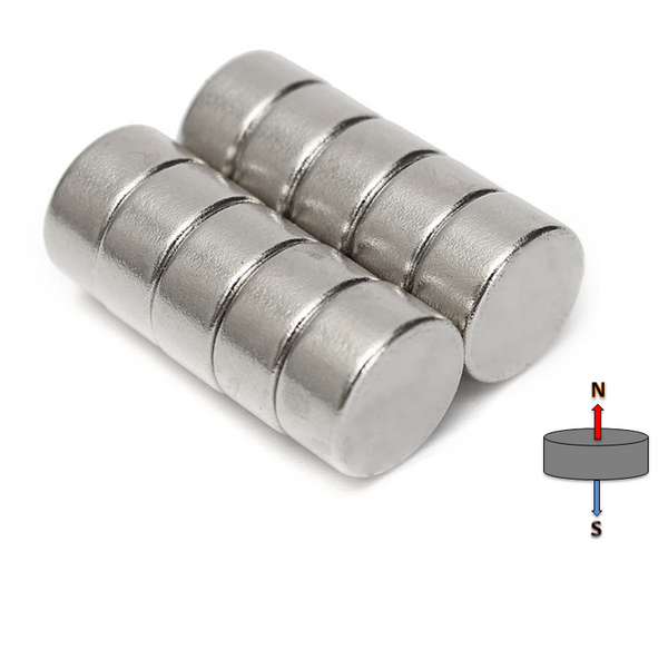Neodymium Disc Magnet 10mm x 5mm N48