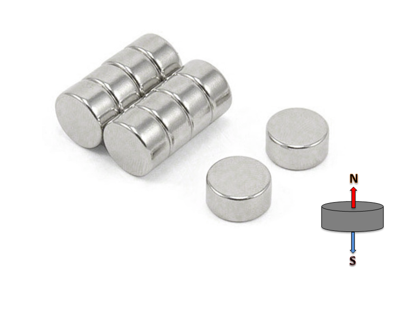 Neodymium Disc Magnet 12mm x 6mm N38