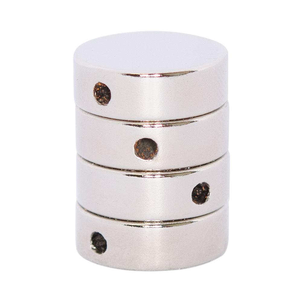 Neodymium Disc 15mm x 5mm with Side Hole 2mm N42