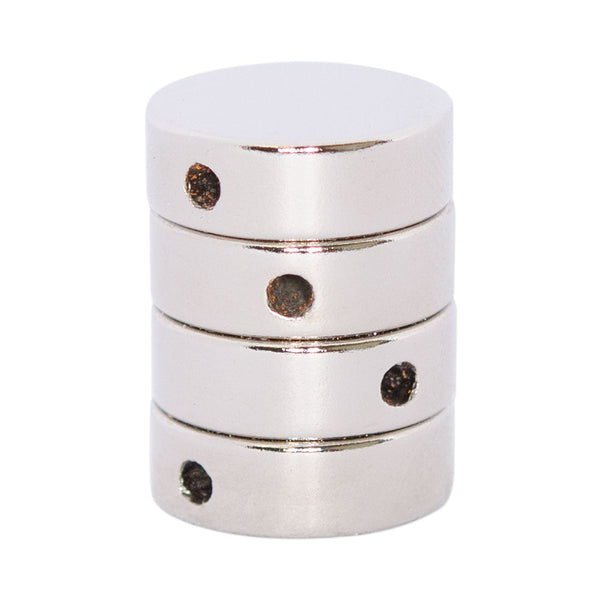 Neodymium Disc 15mm x 5mm with Side Hole 2mm N42