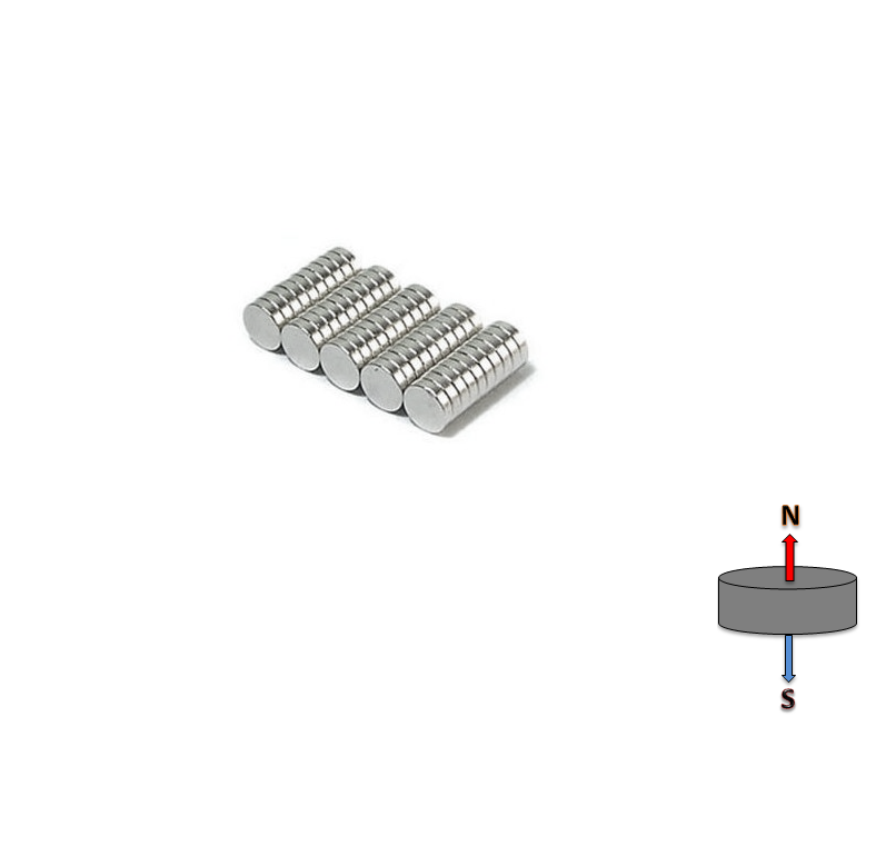 Neodymium Disc Magnet 4mm x 1mm N52