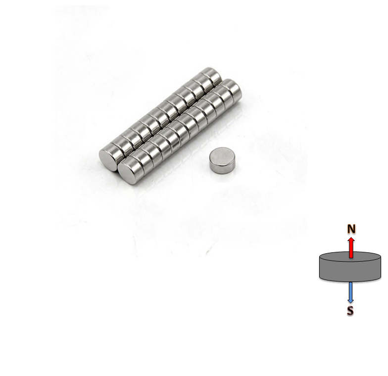 Neodymium Disc Magnet 6mm x 3mm N45
