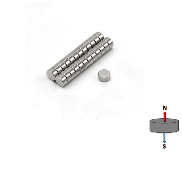 Neodymium Disc Magnet 6mm x 3mm N45
