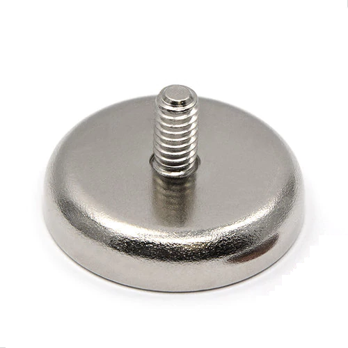 Neodymium Male Thread Pot Magnet - D32mm dia. (M6*7mm)