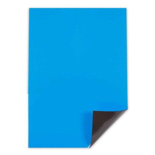 A4 Blue Magnetic Sheet | 297mm x 210mm | 0.8mm thick - AMF Magnets New Zealand