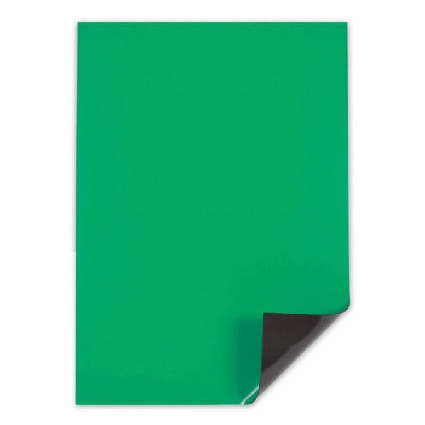 A4 Green Magnetic Sheet | 297mm x 210mm | 0.8mm thick - AMF Magnets New Zealand