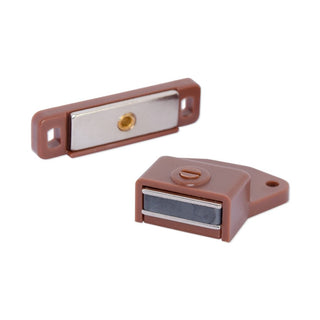 Adjustable Magnetic Cabinet Door Latch | Rectangular | Brown - AMF Magnets New Zealand