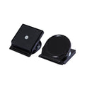 Black Square Round Memo Clip Magnet | 30mm - AMF Magnets New Zealand