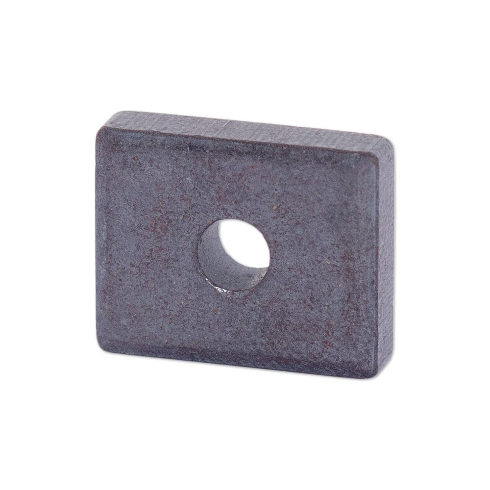 Ferrite Block Magnet - 16mm x 13mm x 4mm | 4mm Hole - AMF Magnets New Zealand