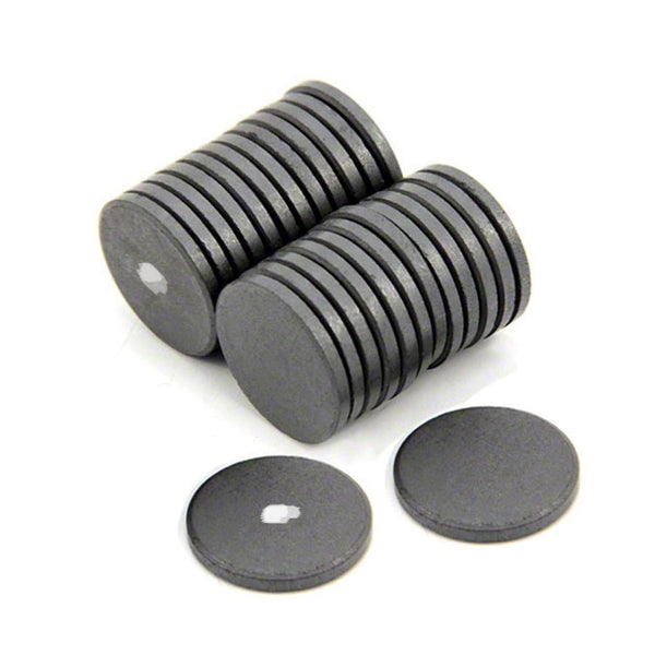 Ferrite Disc Magnet - 22mm x 3mm | North Marked - AMF Magnets New Zealand