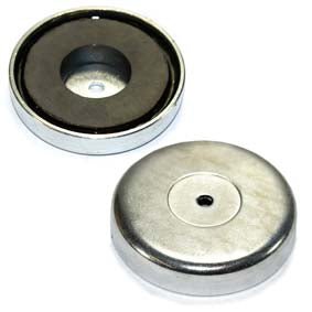 Ferrite Pot Magnet - 55mm x 11mm - AMF Magnets New Zealand