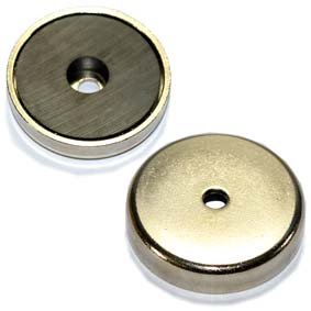 Ferrite Pot Magnet - (OD)36mm x (H)7mm - AMF Magnets New Zealand