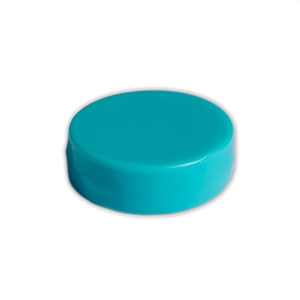 Ferrite Whiteboard Button Magnet - 30mm x 10mm | Turquoise - AMF Magnets New Zealand