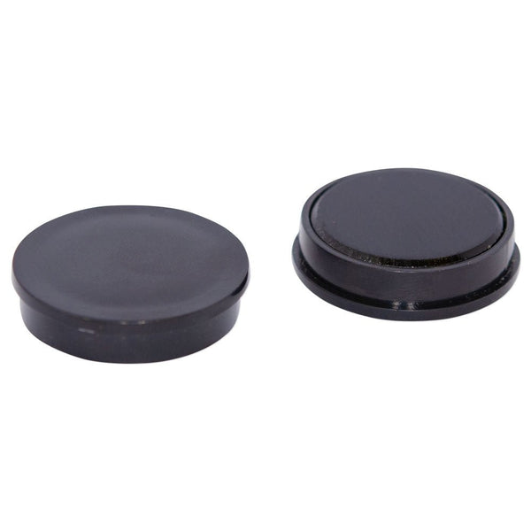 Ferrite Whiteboard Button Magnet - 30mm x 7mm | Black - AMF Magnets New Zealand