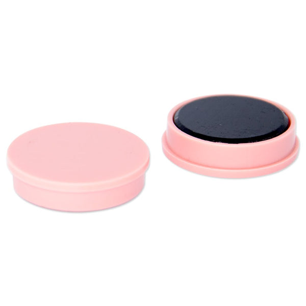 Ferrite Whiteboard Button Magnet 30mm x 7mm - Pink - AMF Magnets New Zealand