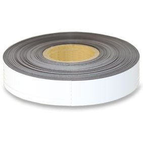 Gloss White Magnetic Tape - 50mm x 0.6mm | 60m ROLL - AMF Magnets New Zealand