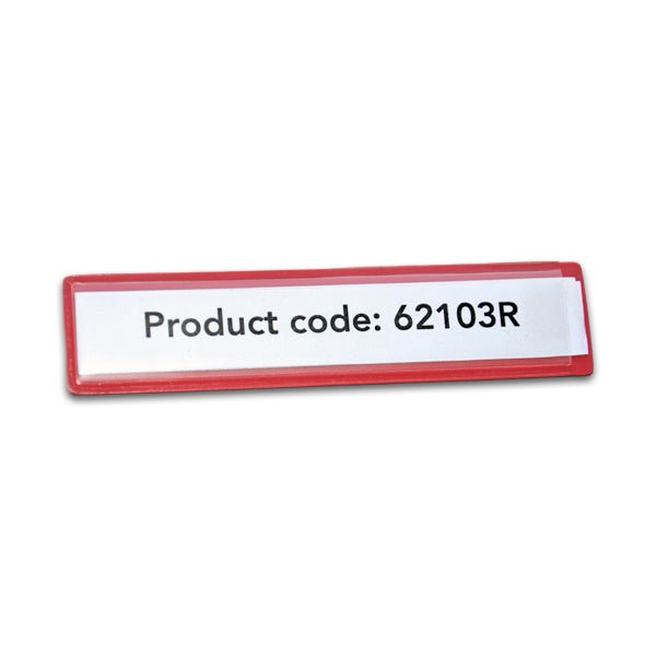 Magnetic Card Holder - 110mm x 25mm x 0.7mm | Red - AMF Magnets New Zealand