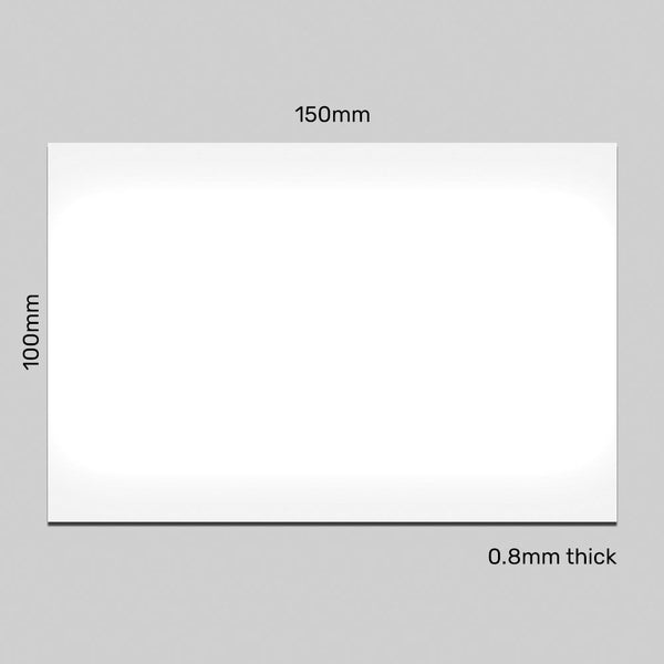 Magnetic Labels - 150mm x 100mm x 0.8mm | White - AMF Magnets New Zealand