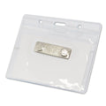 Magnetic Name Badge with Clear Horizontal Plastic ID Card Holder | 4"x 3" | 1 PACK - AMF Magnets New Zealand