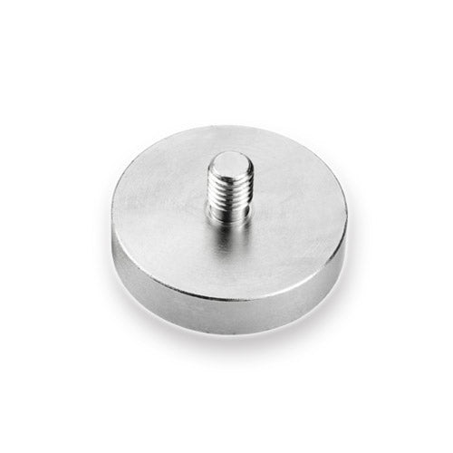 Male Thread Neodymium Pot Magnet - Diameter 42mm x 20mm | 6mm Thread - AMF Magnets New Zealand