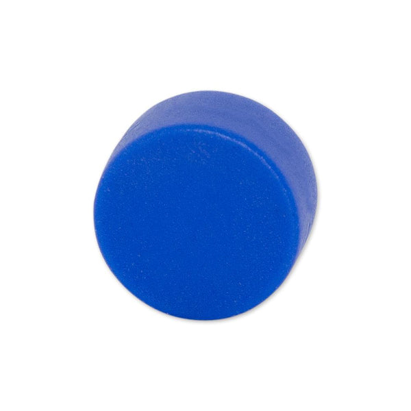 Neodymium Blue Button Magnet - 12.7mm x 6.35mm | Thermoplastic Rubber (TPR) Coated - AMF Magnets New Zealand