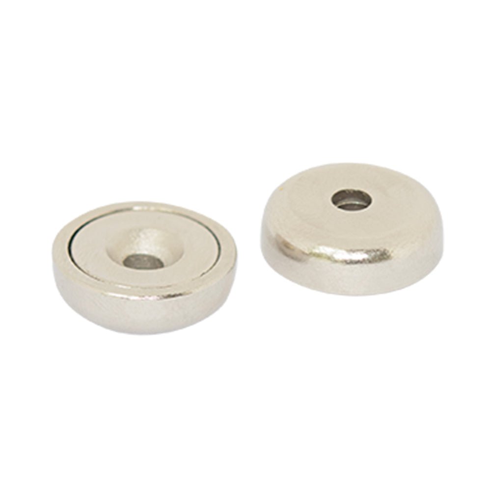 Neodymium Countersunk Pot Magnet - 10mm (D) x 4.5mm (H) | Countersunk Hole 3.7mm to 7.4mm - AMF Magnets New Zealand